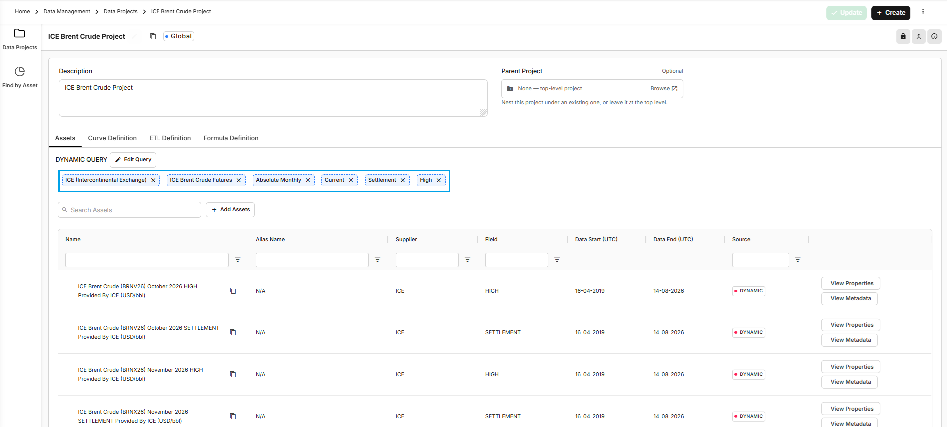 Data Projects - Ventriks Platform Documentation